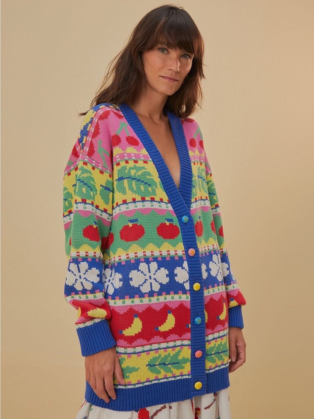 Farm Rio Sweet Orchad Knit Cardigan